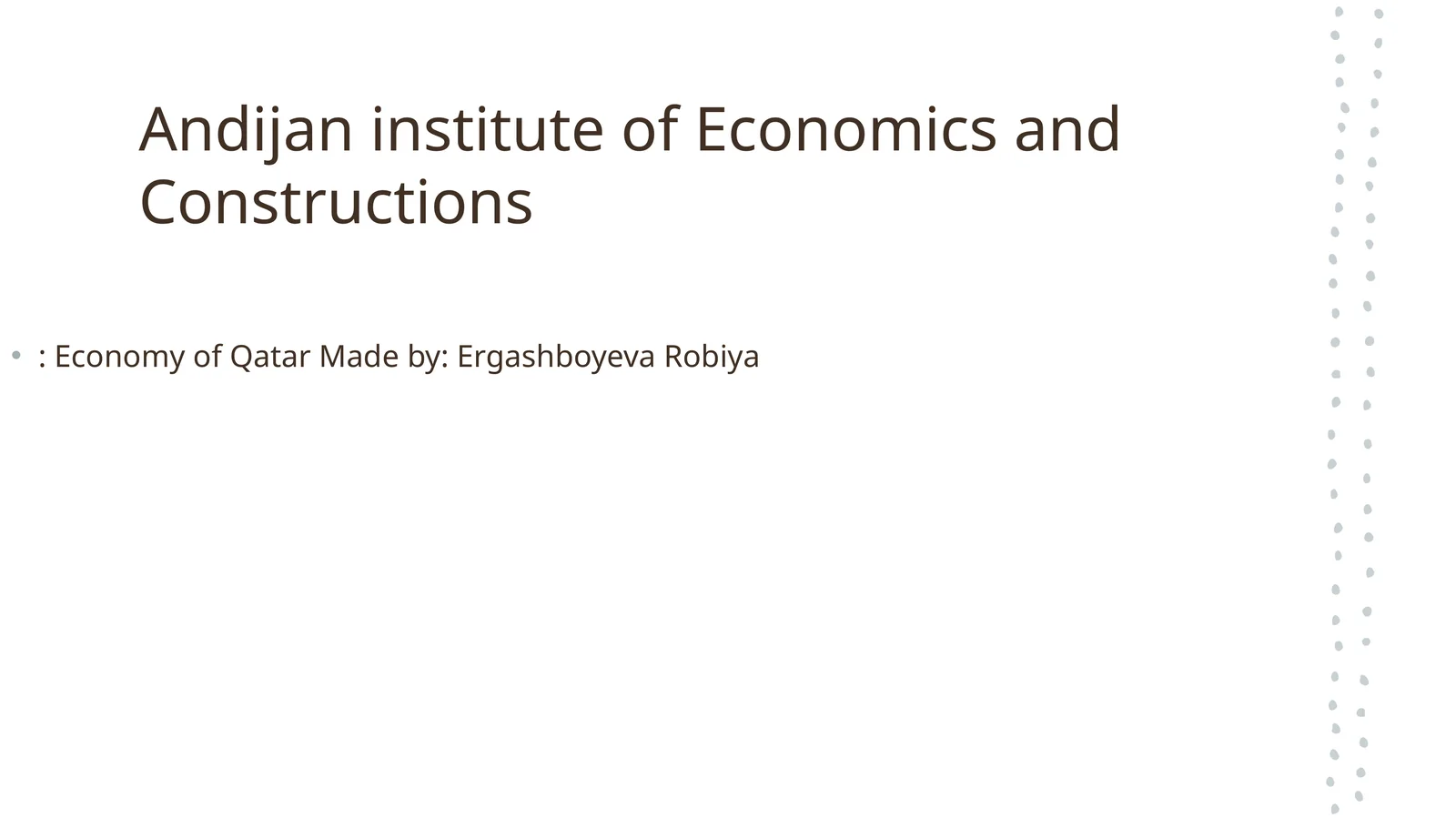 Economy of Qatar