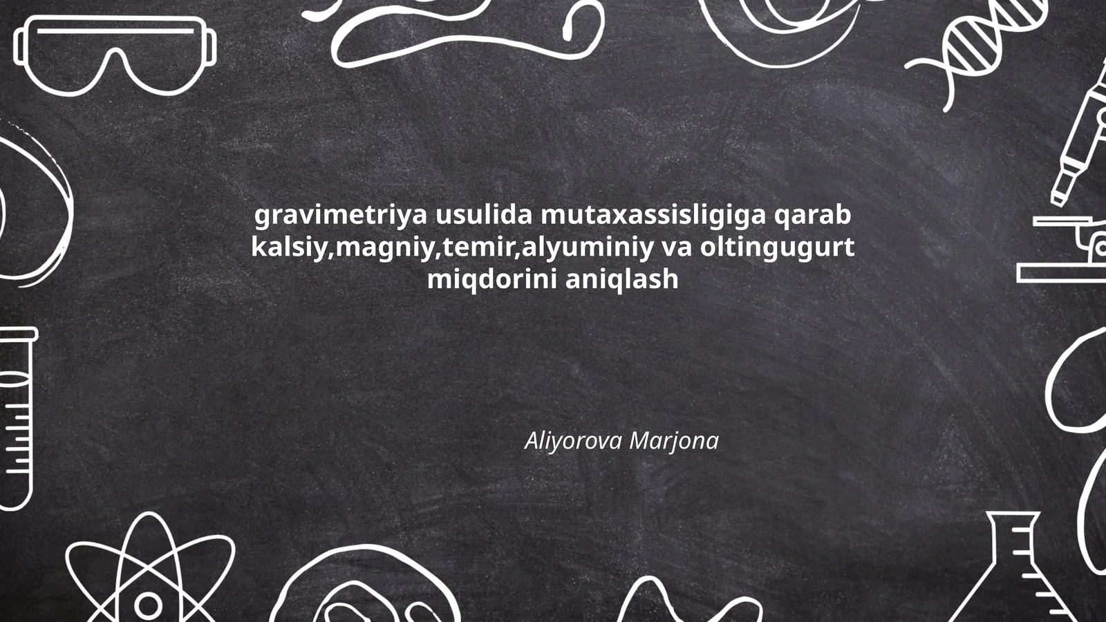 Gravimetriya Usullari