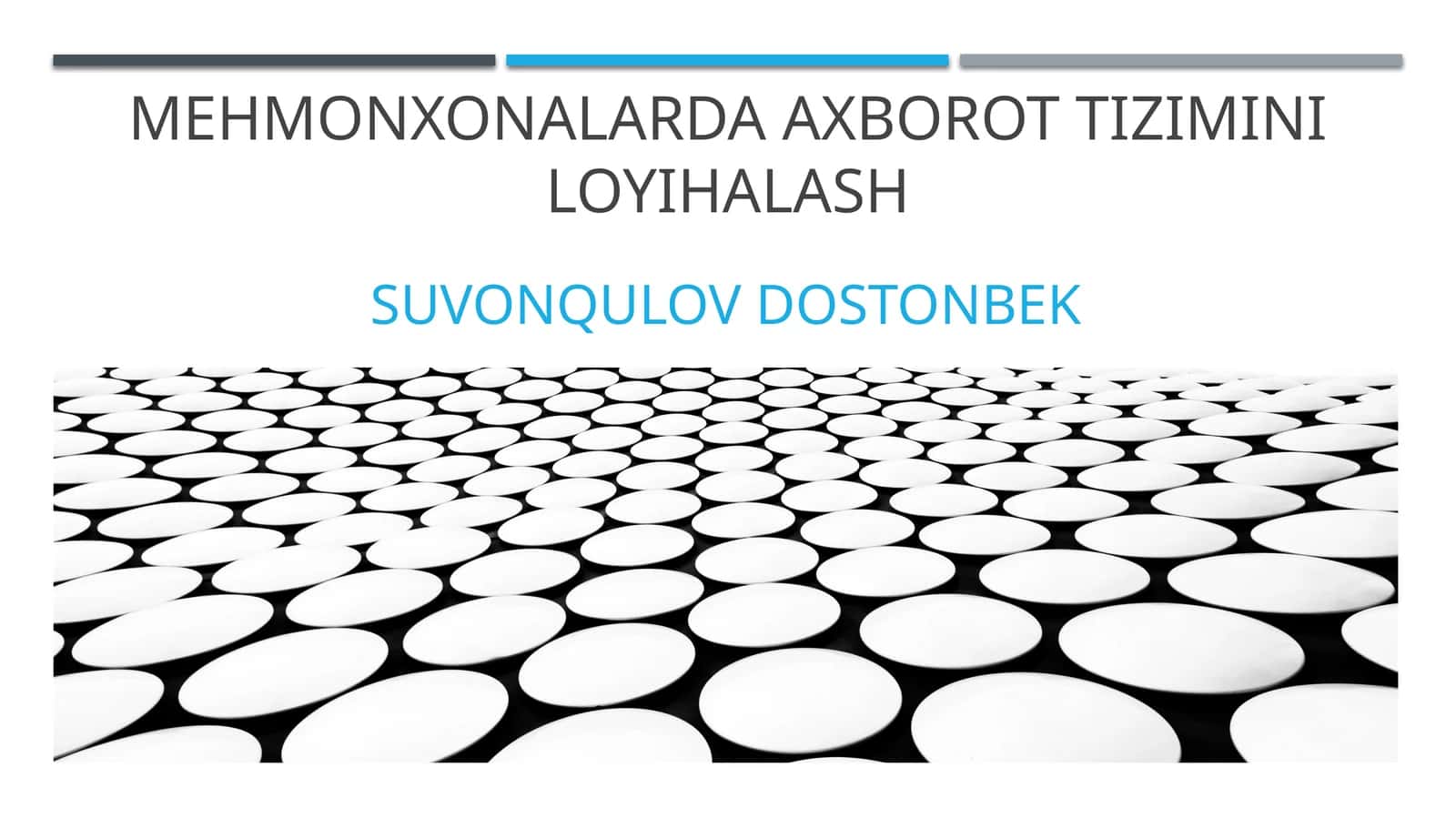 Mehmonxonalarda axborot tizimini loyihalash