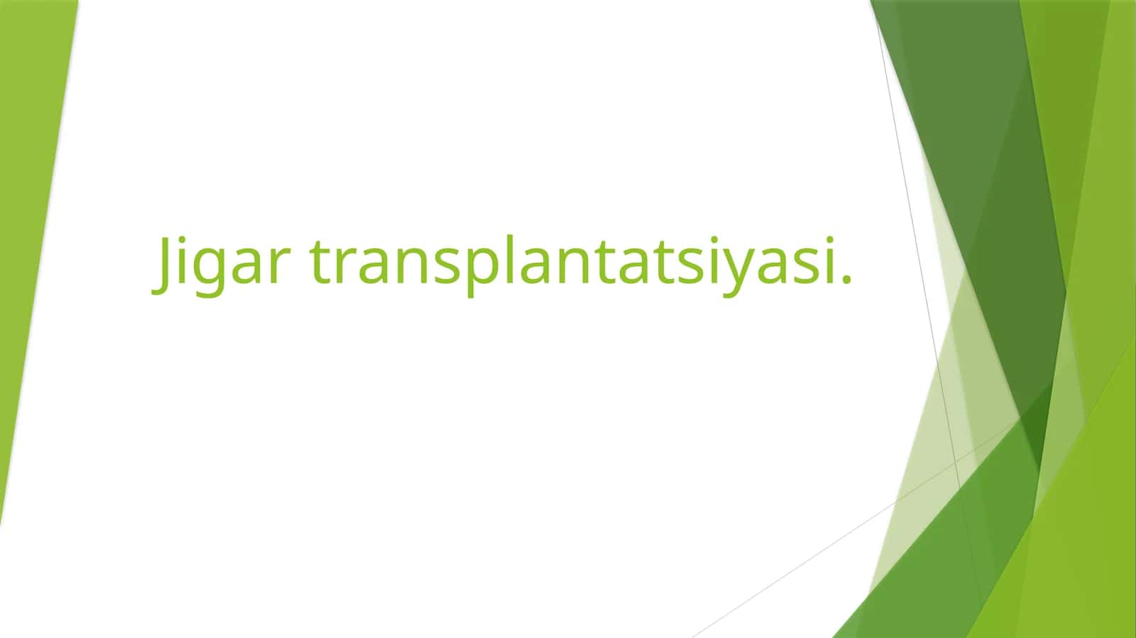 Jigar transplantatsiyasi