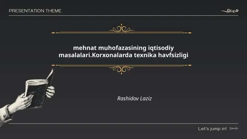 Mehnat muhofazasining iqtisodiy masalalari