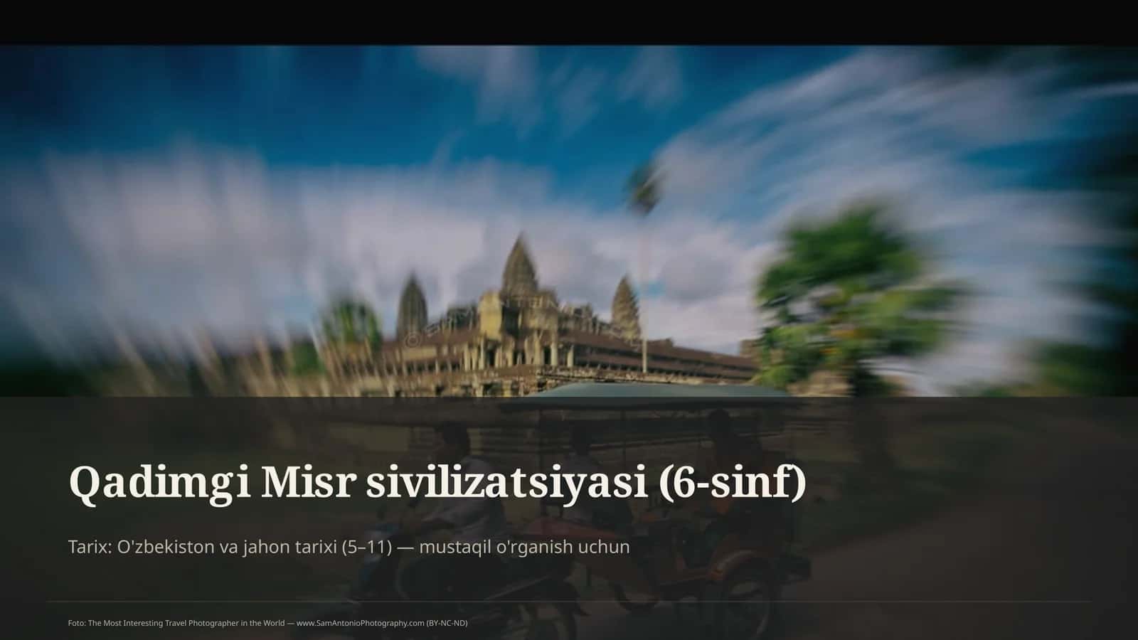 Qadimgi Misr sivilizatsiyasi (6-sinf)