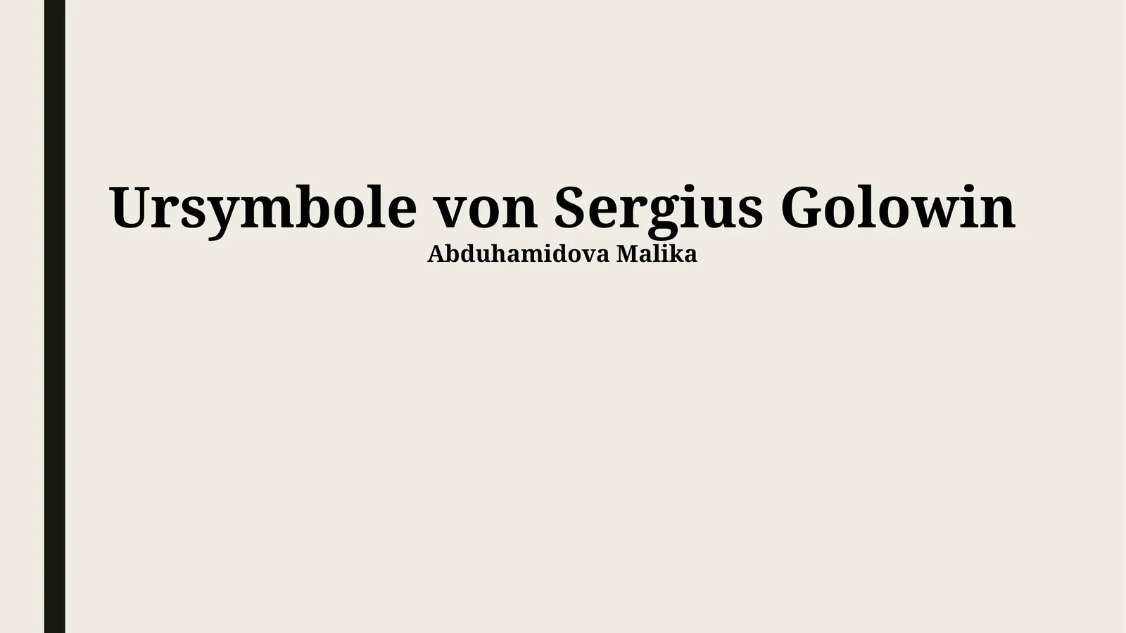Ursymbole von Sergius Golowin