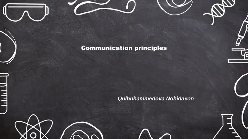 Communication principles