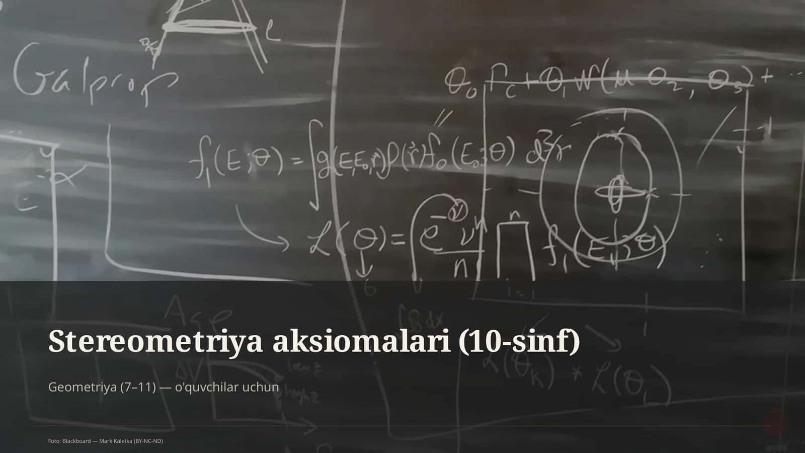 Stereometriya aksiomalari (10-sinf)