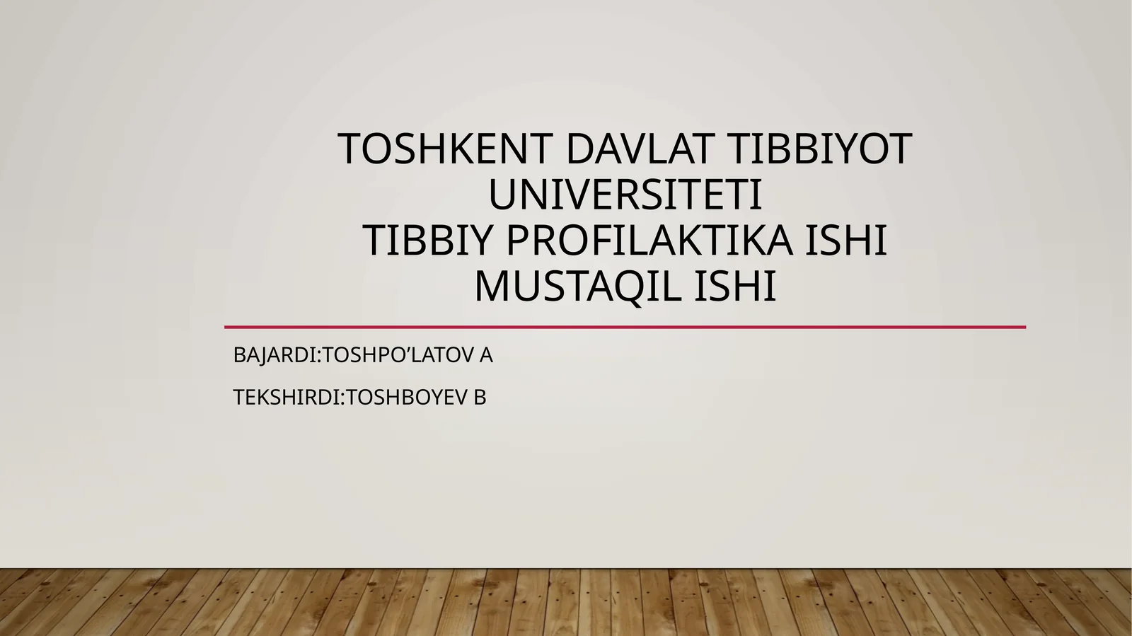 Tibbiy profilaktika va vabo epidemiologiyasi