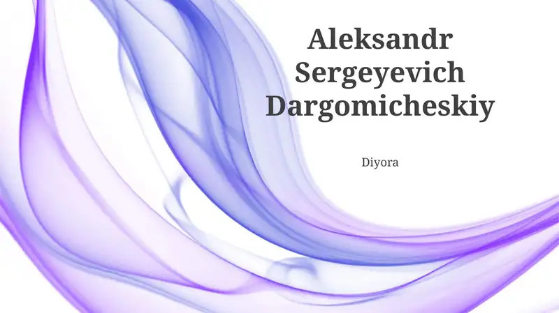 Aleksandr Sergeyevich Dargomicheskiy