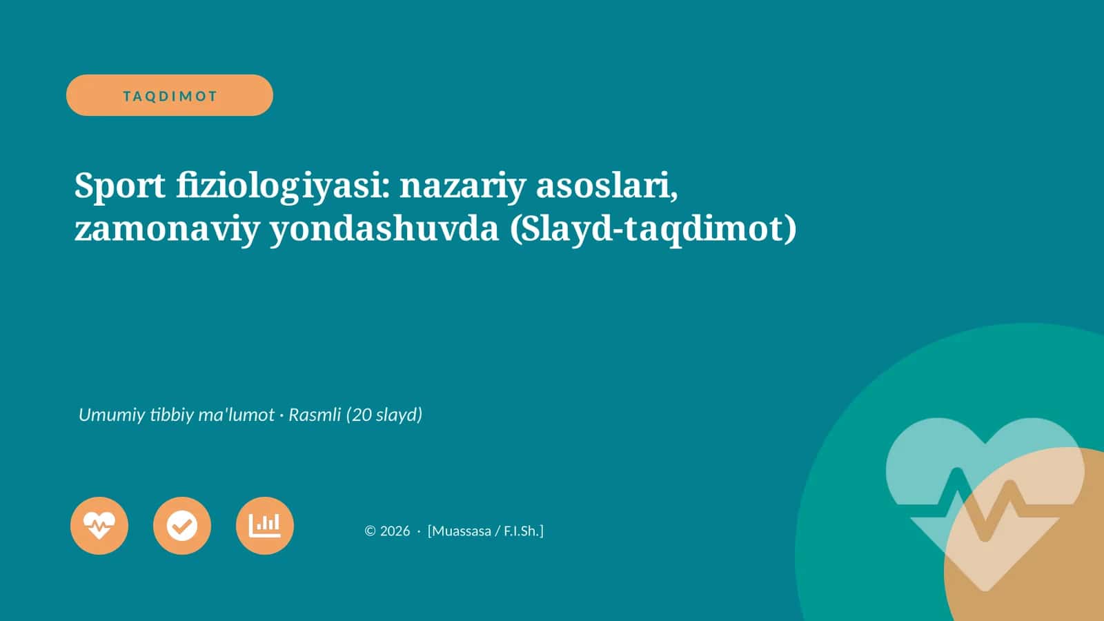 Sport fiziologiyasi: nazariy asoslari, zamonaviy yondashuvda