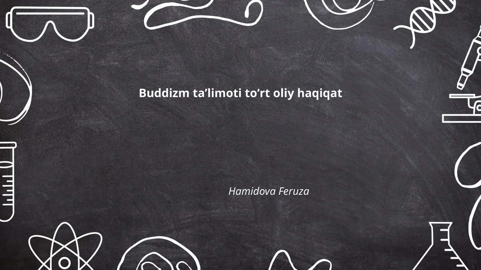 Buddizm taʼlimoti toʻrt oliy haqiqat