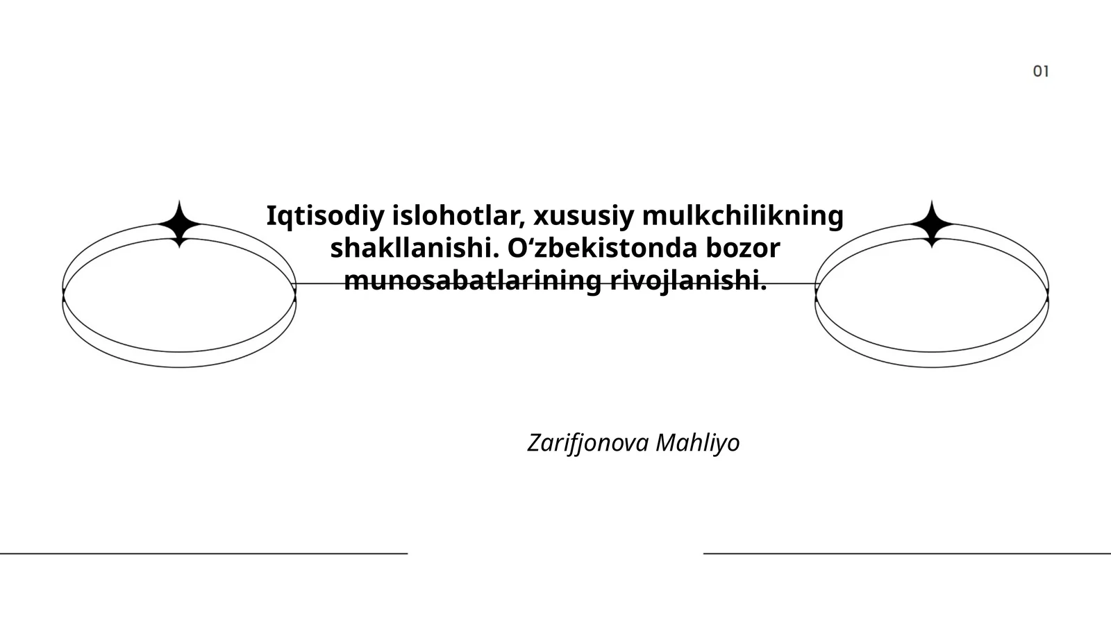 Iqtisodiy islohotlar, xususiy mulkchilikning shakllanishi