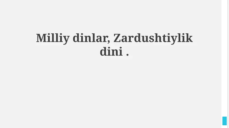 Zardushtiylik dini