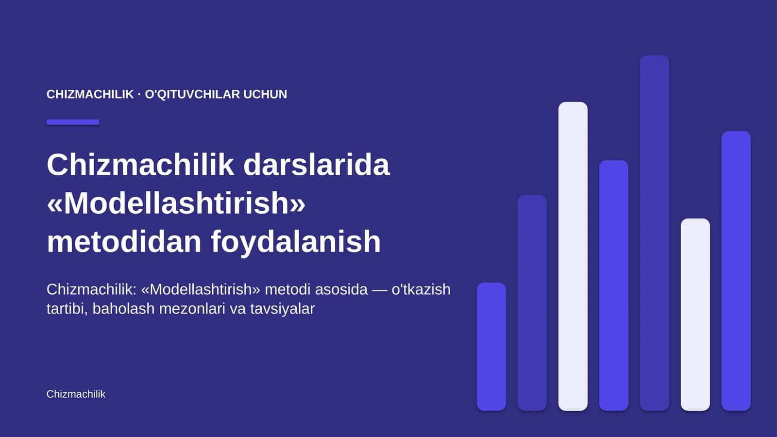 chizmachilik darslarida modellashtirish metodidan foydalanish 1768