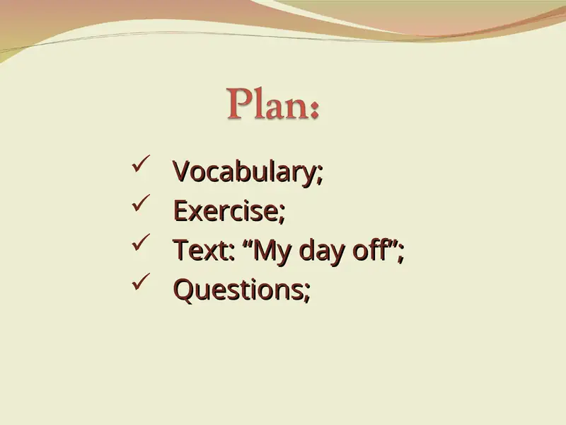 Vocabulary