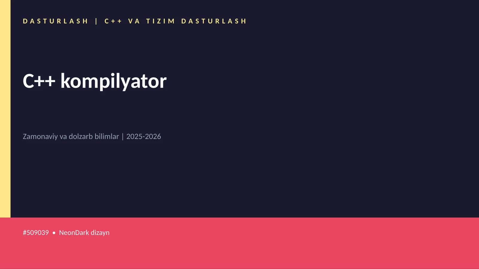 C++ kompilyator