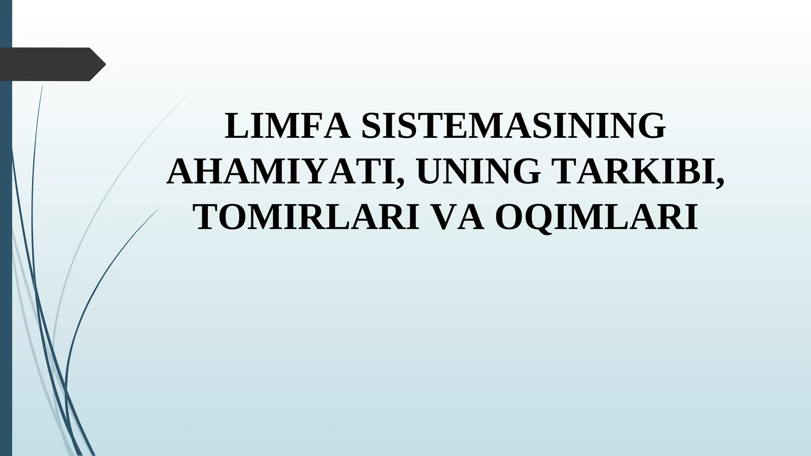 Limfa sistemasi: organizmning muhim qismi