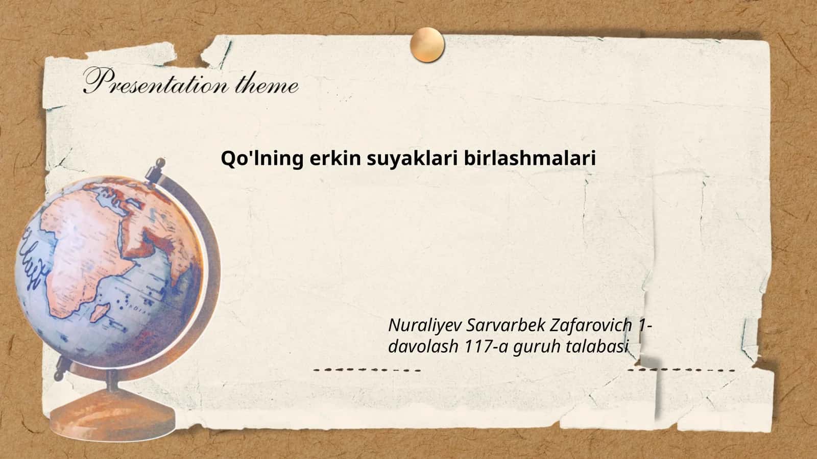 Qo'lning erkin suyaklari birlashmalari