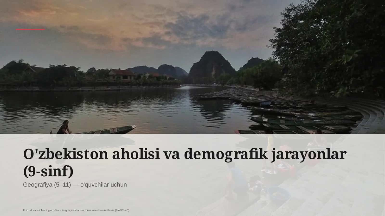 O'zbekiston aholisi va demografik jarayonlar (9-sinf)