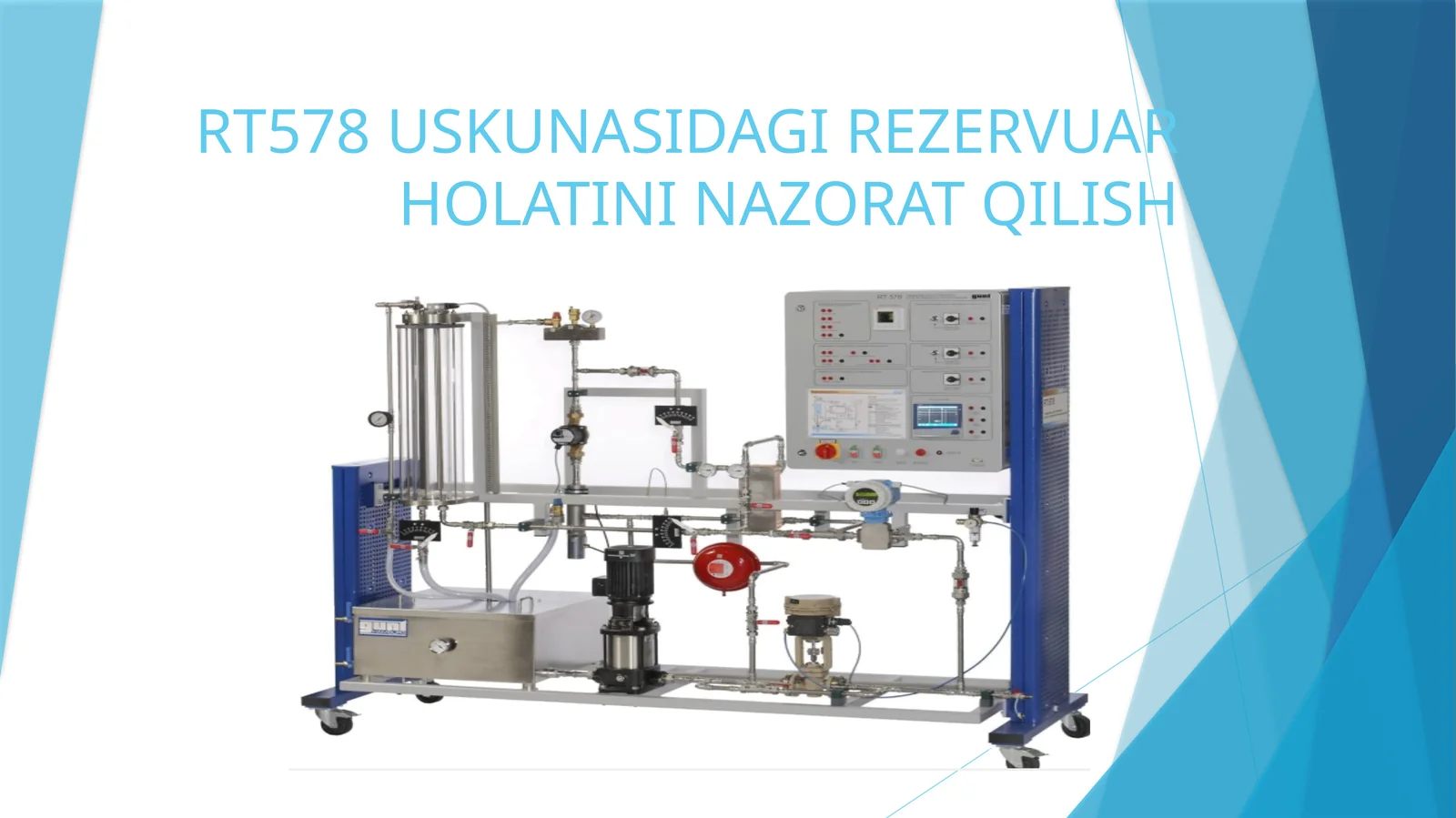 USKUNASIDAGI REZERVUAR HOLATINI NAZORAT QILISH