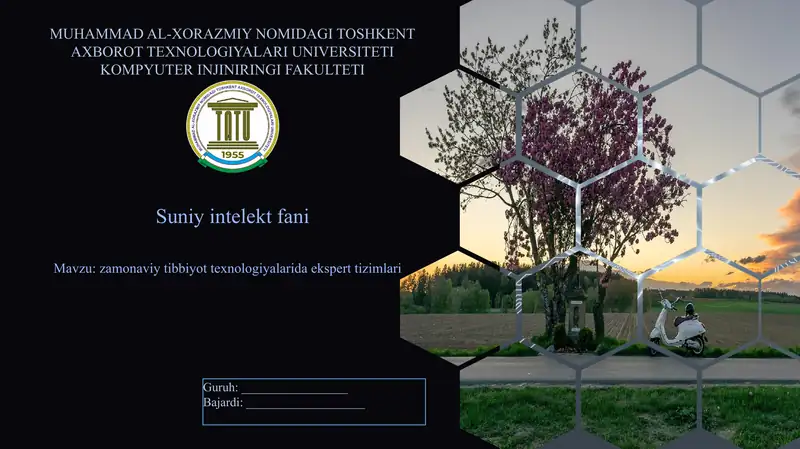 Zamonaviy tibbiyot texnologiyalarida ekspertizimlari