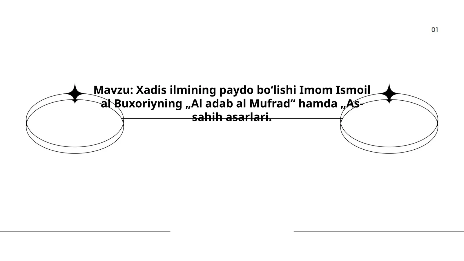 Xadis ilmining paydo boʻlishi Imom Ismoil al Buxoriyning „Al adab al Mufrad“ hamda „As-sahih asarlari