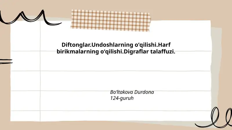 Diftonglar