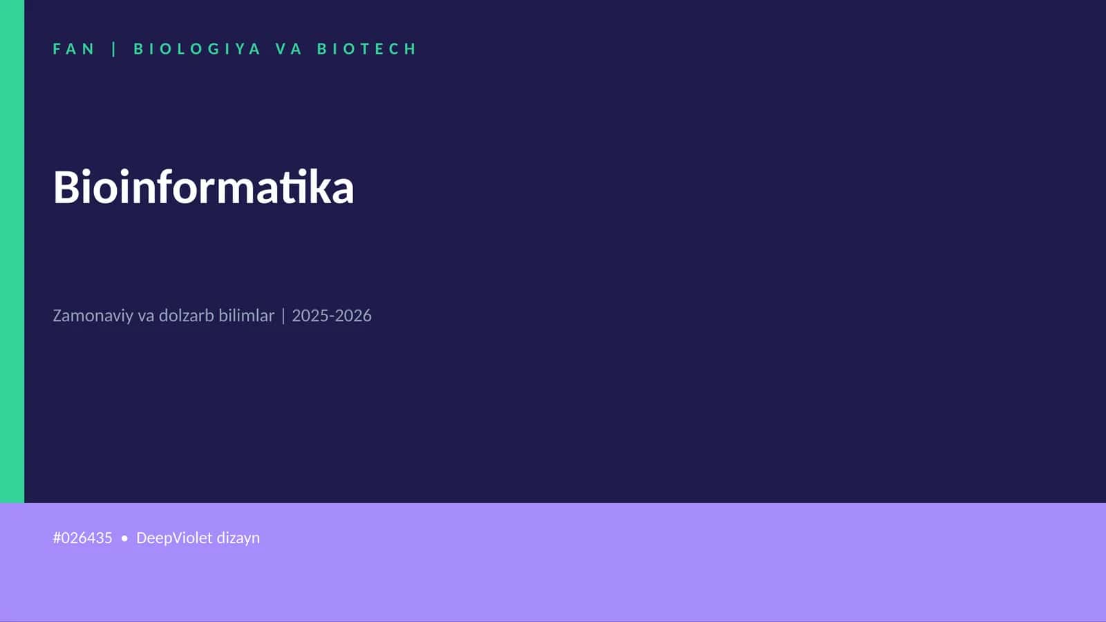 Bioinformatika