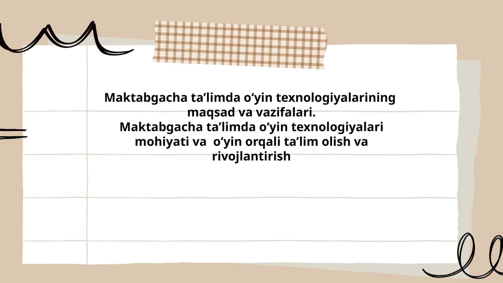 O'yin texnologiyalari va ularning ta'lim jarayoni