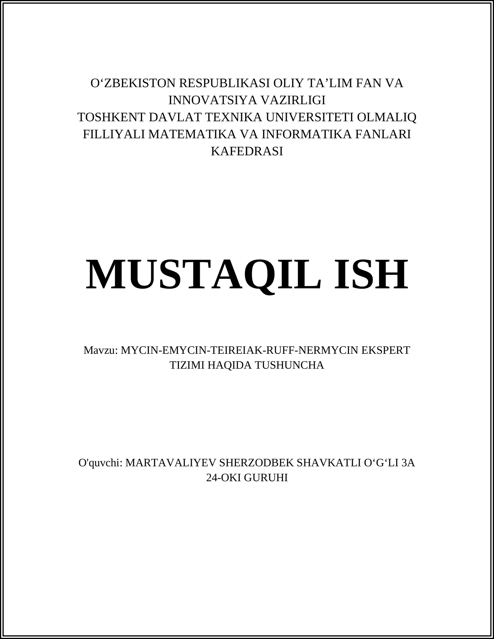 MYCIN-EMYCIN-TEIREIAK-RUFF-NERMYCIN EKSPERT TIZIMI