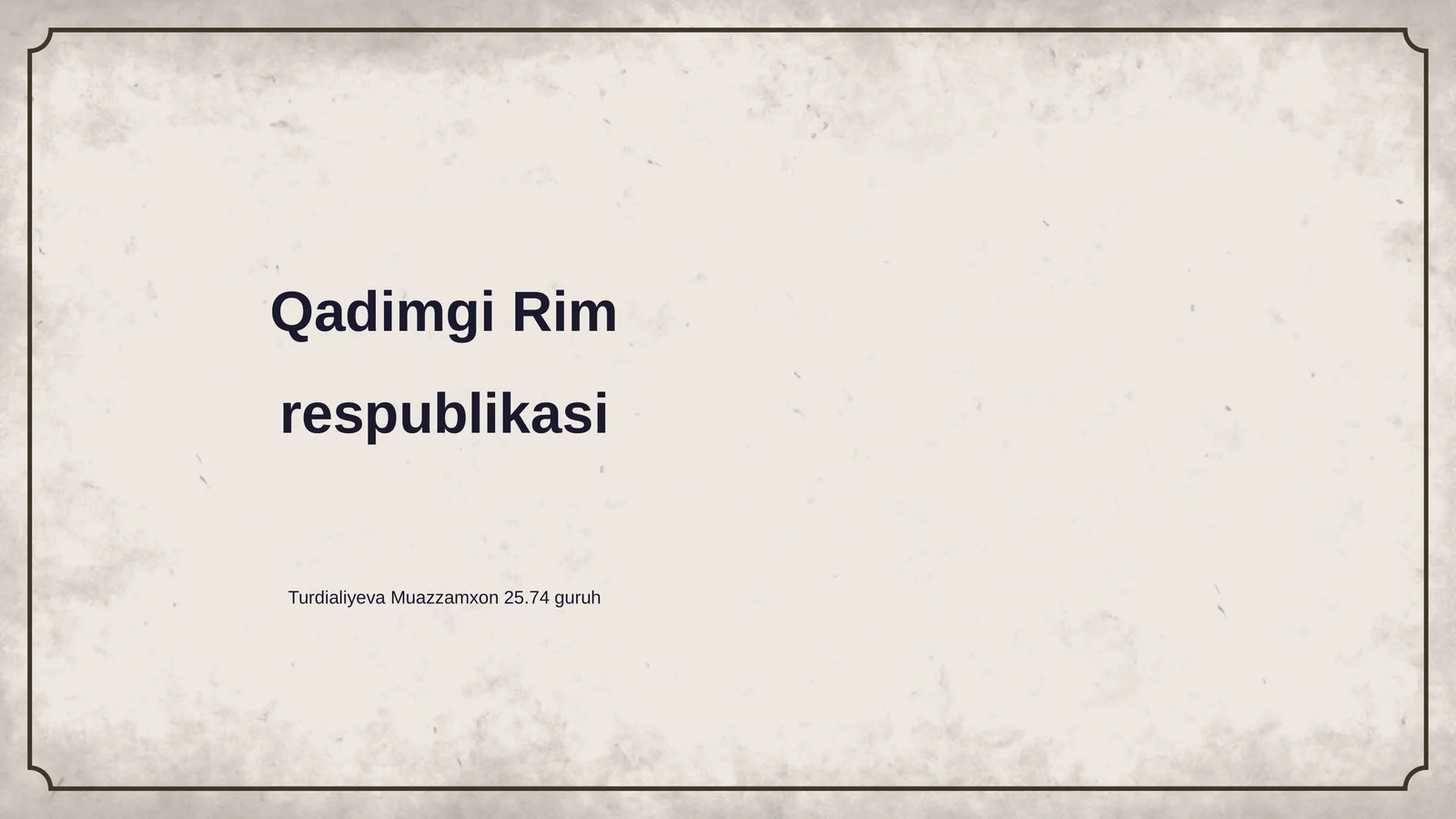 Qadimgi Rim respublikasi