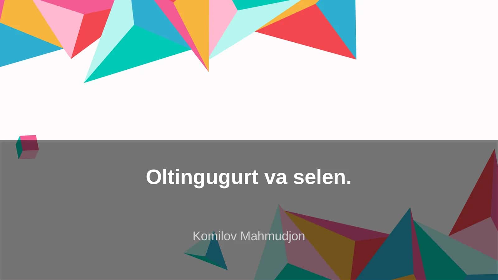 Oltingugurt va selen
