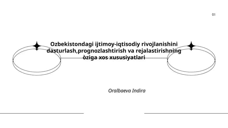 O'zbekistondagi Ijtimoy-Iqtisodiy Rivojlanishini Dasturlash, Prognozlashtirish va Rejalastirishning Òziga Xos Xususiyatlari