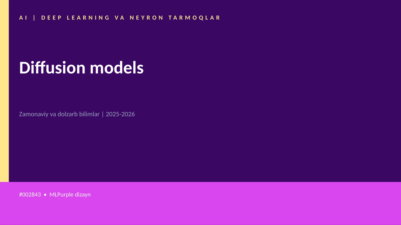Diffusion models
