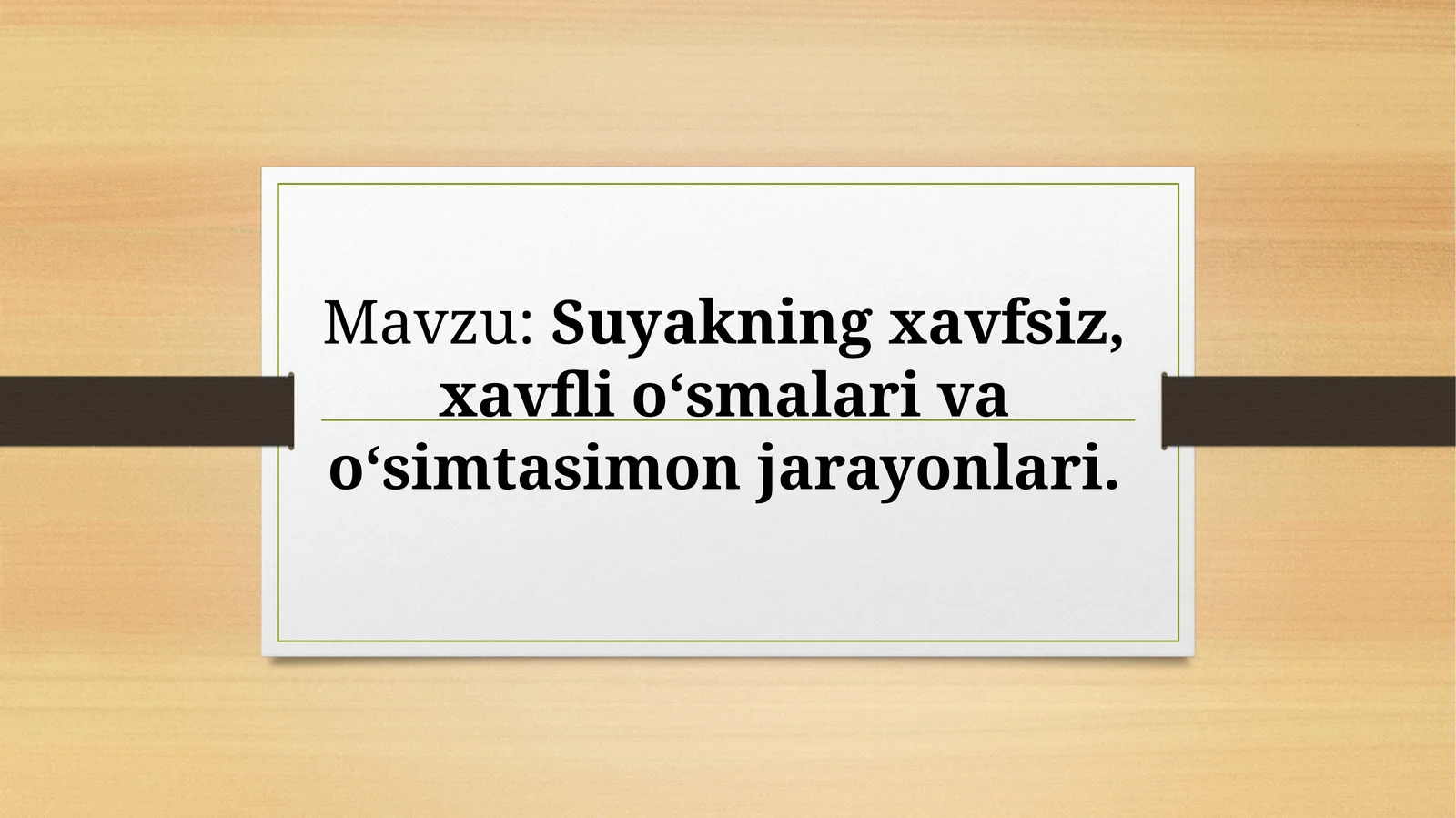 Suyakning xavfsiz, xavfli o‘smalari va o‘simtasimon jarayonlari