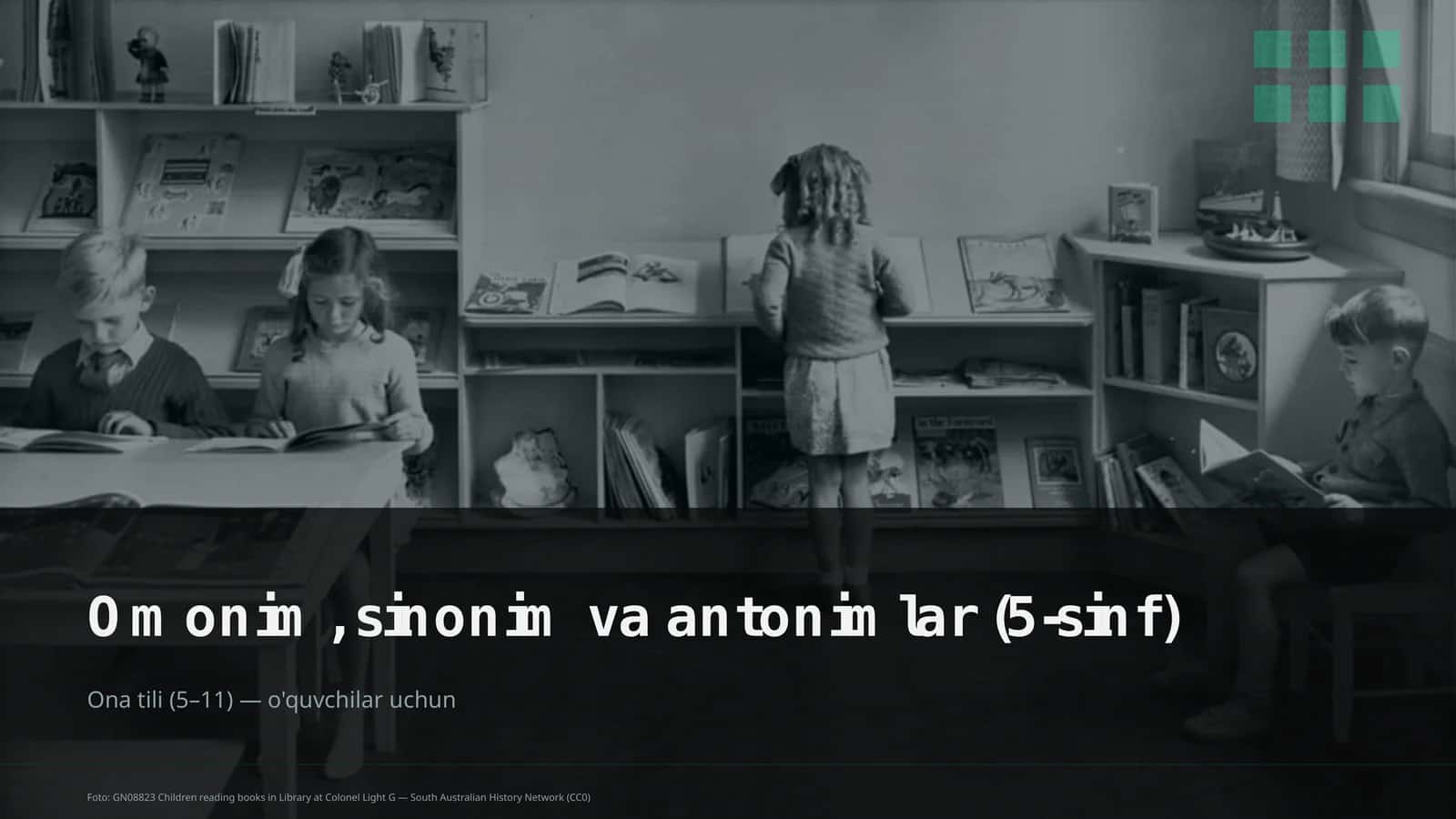 Omonim, sinonim va antonimlar (5-sinf)