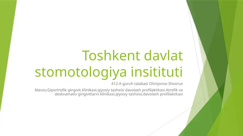 Gipertrofik gingivit