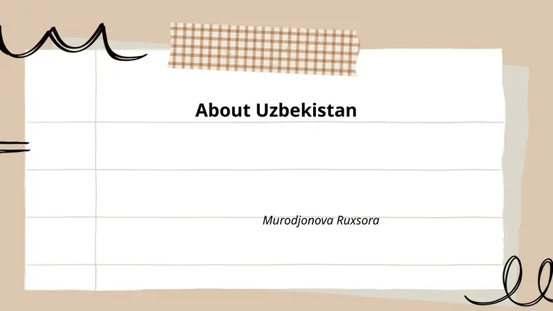 About Uzbekistan