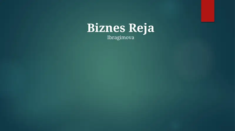 Biznes Reja