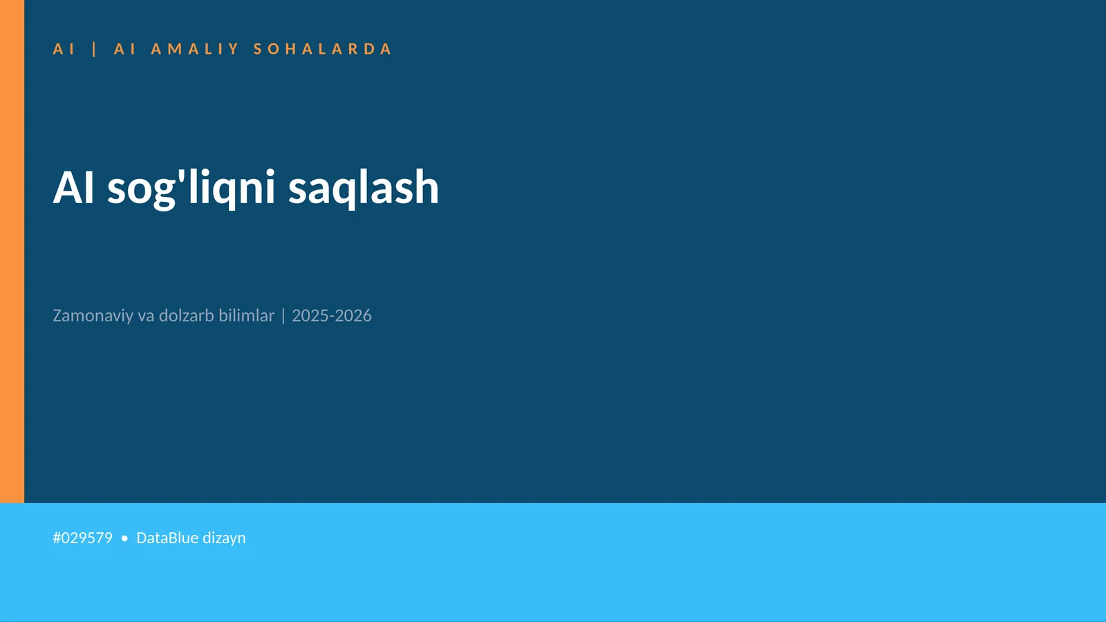 AI sog'liqni saqlash