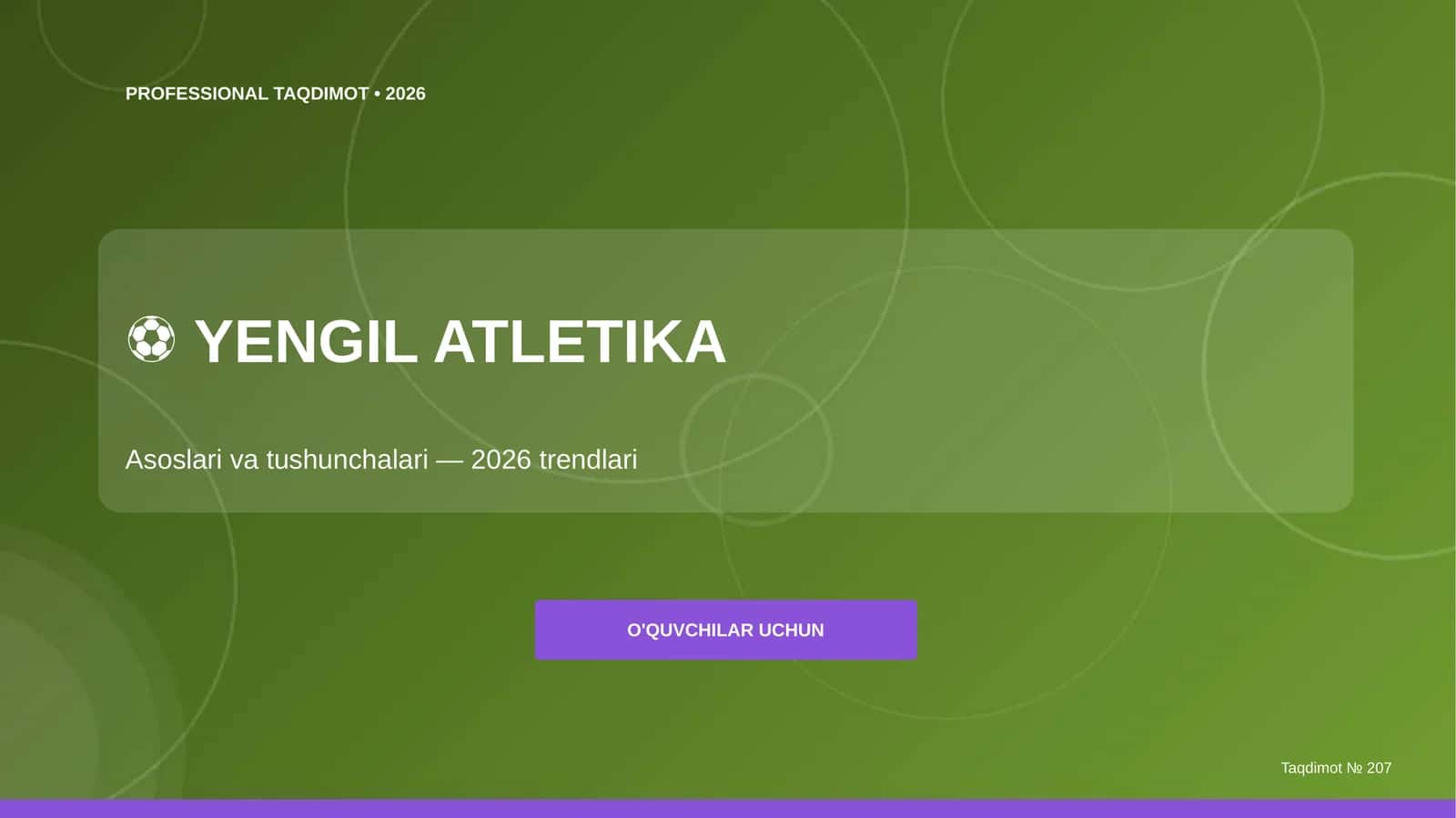 Yengil atletika: asoslari va tushunchalari (2026 trendlari)