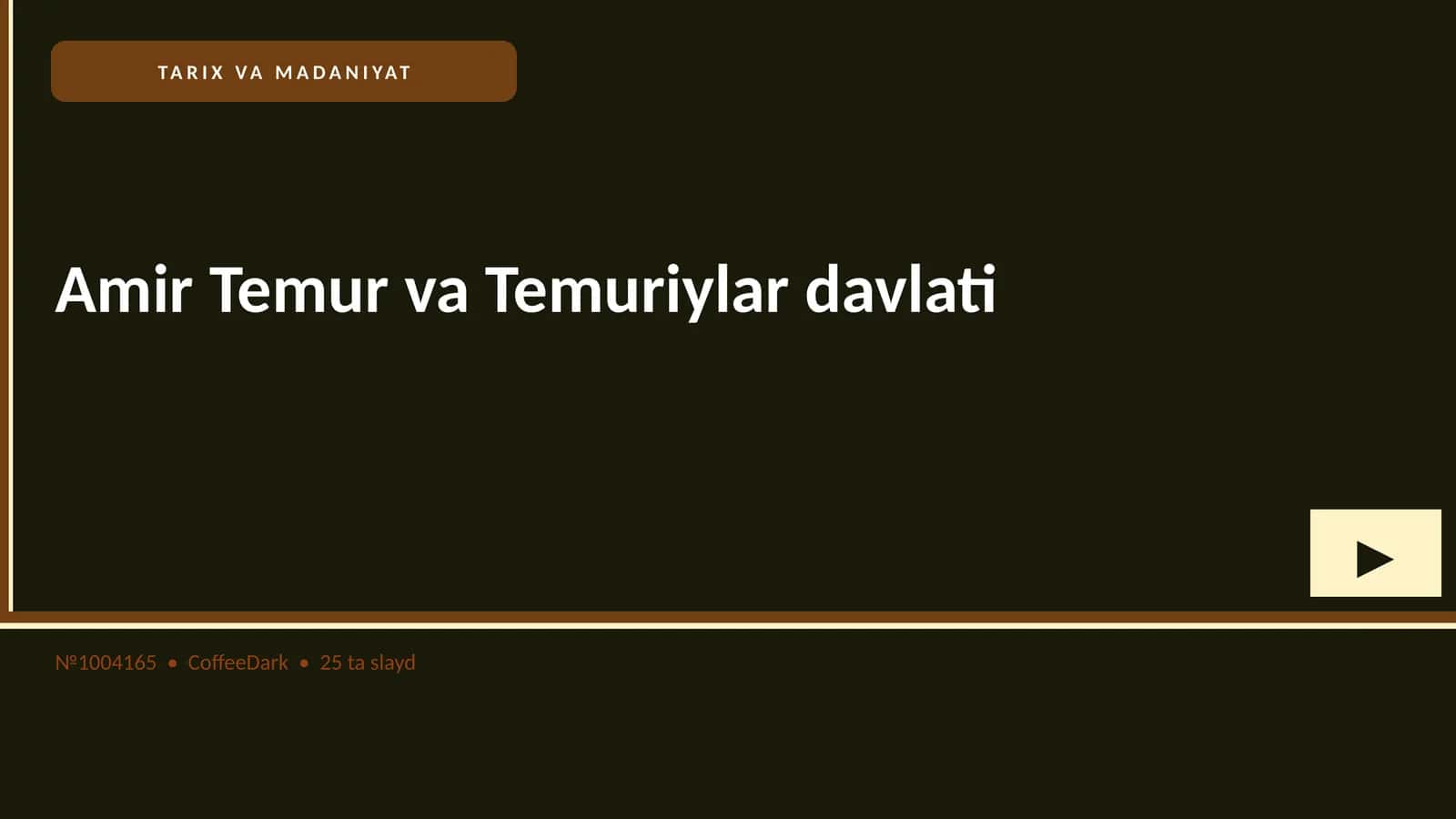 Amir Temur va Temuriylar davlati
