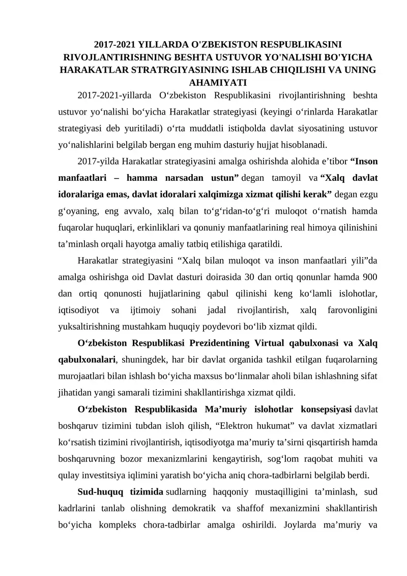 Harakatlar strategiyasi