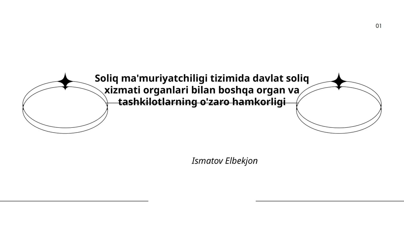 Soliq Ma'muriyatchiligi Tizimi