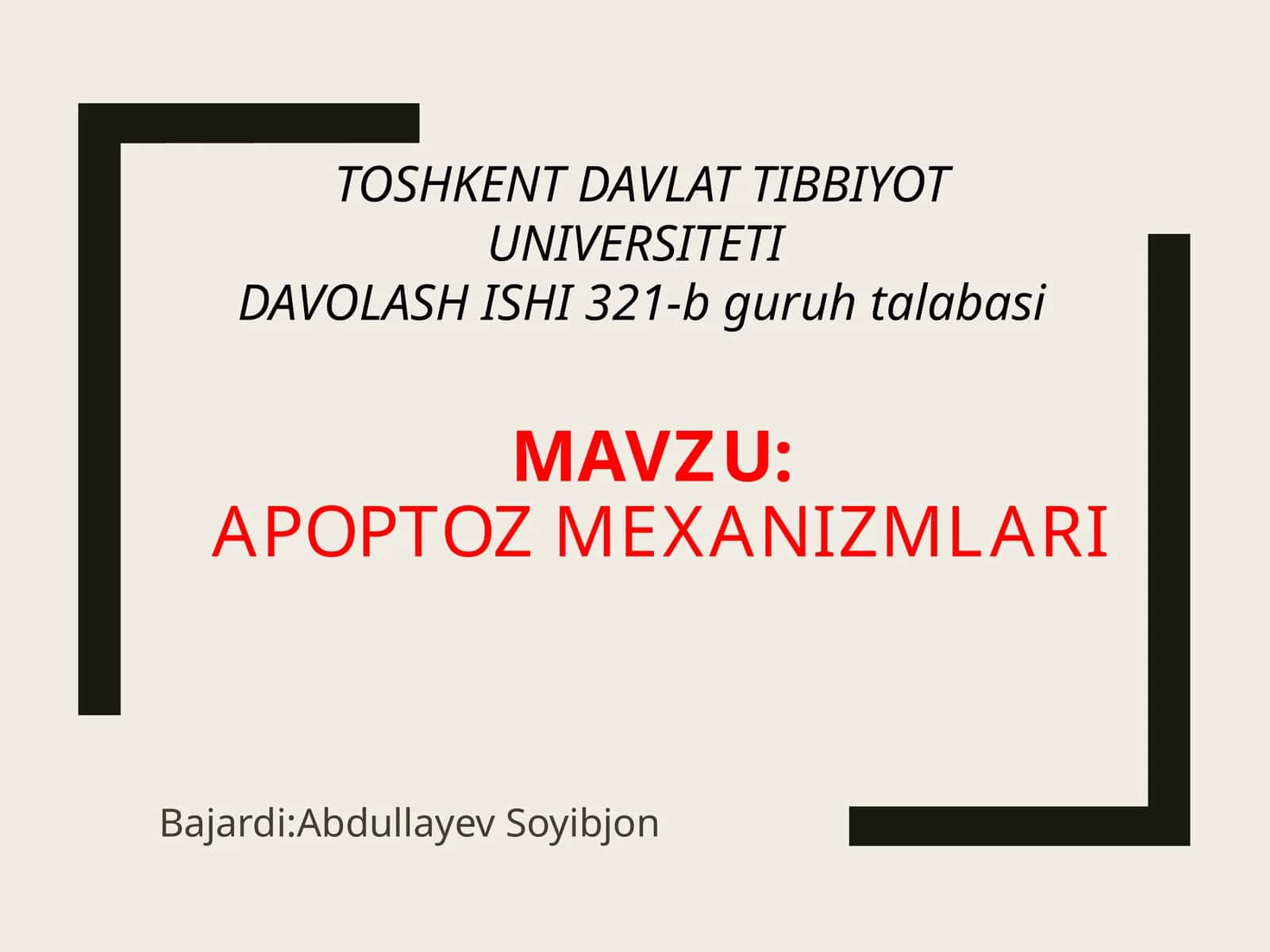 Apoptoz mexanizmlari