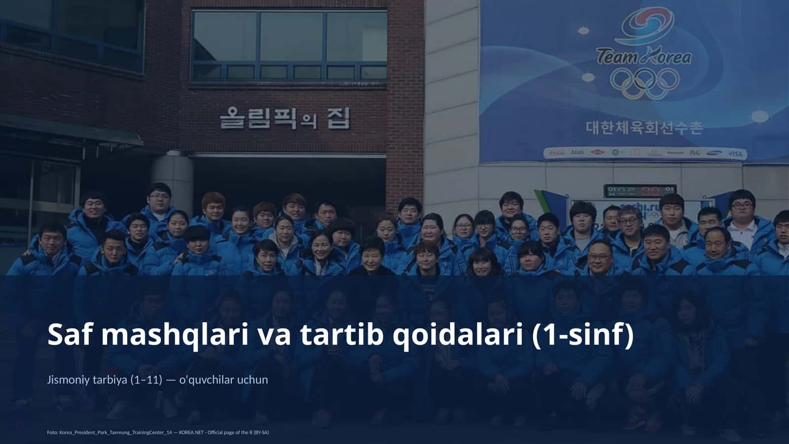 Saf mashqlari va tartib qoidalari (1-sinf)