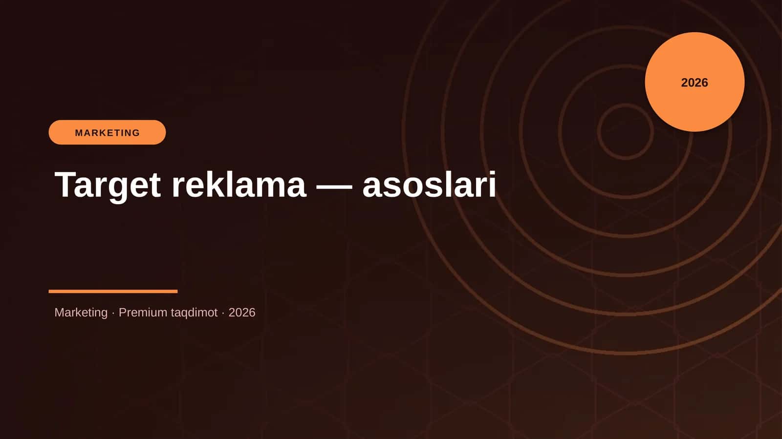 Target reklama — asoslari