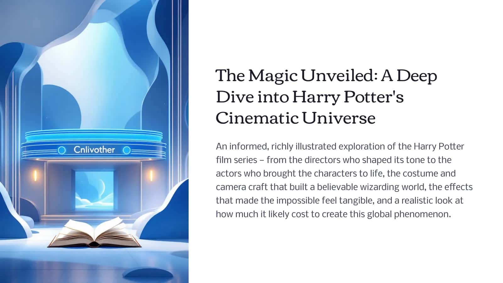 The Magic Unveiled: A Deep Dive into Harry Potter's Cinematic Universe