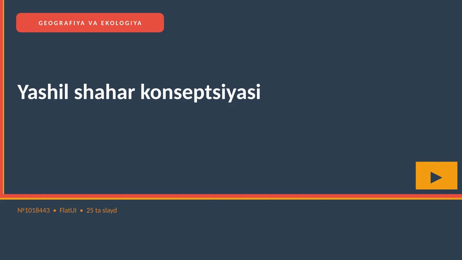 GEOGRAFIYA VA EKOLOGIYA