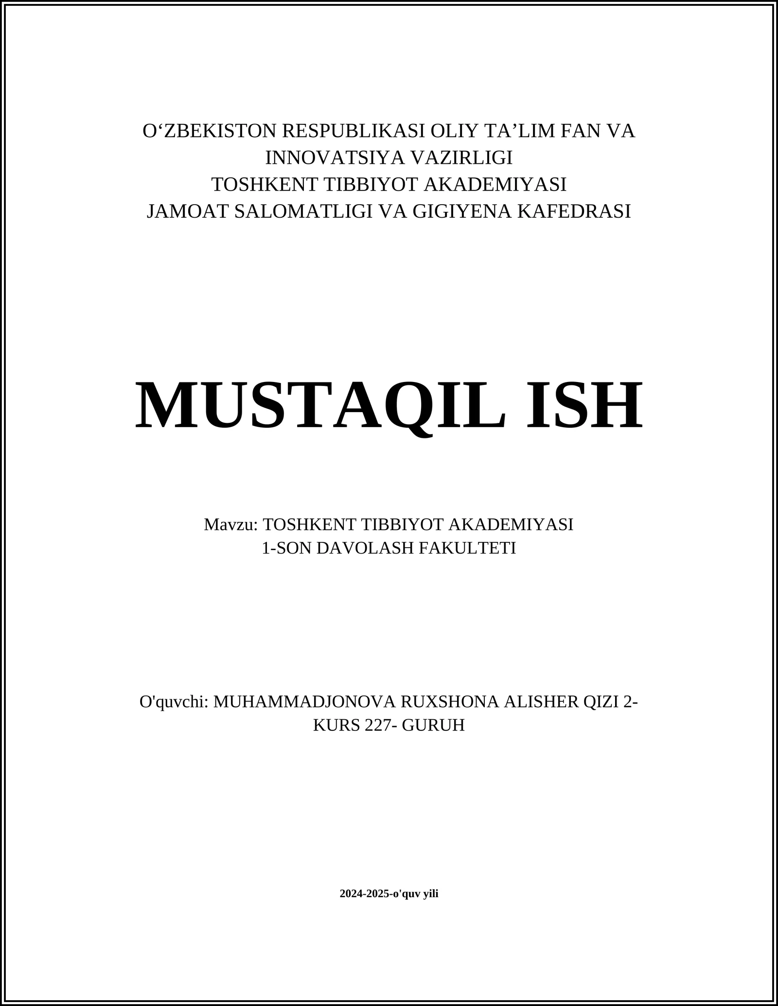 Anatomiyani o‘qitish metodikasi