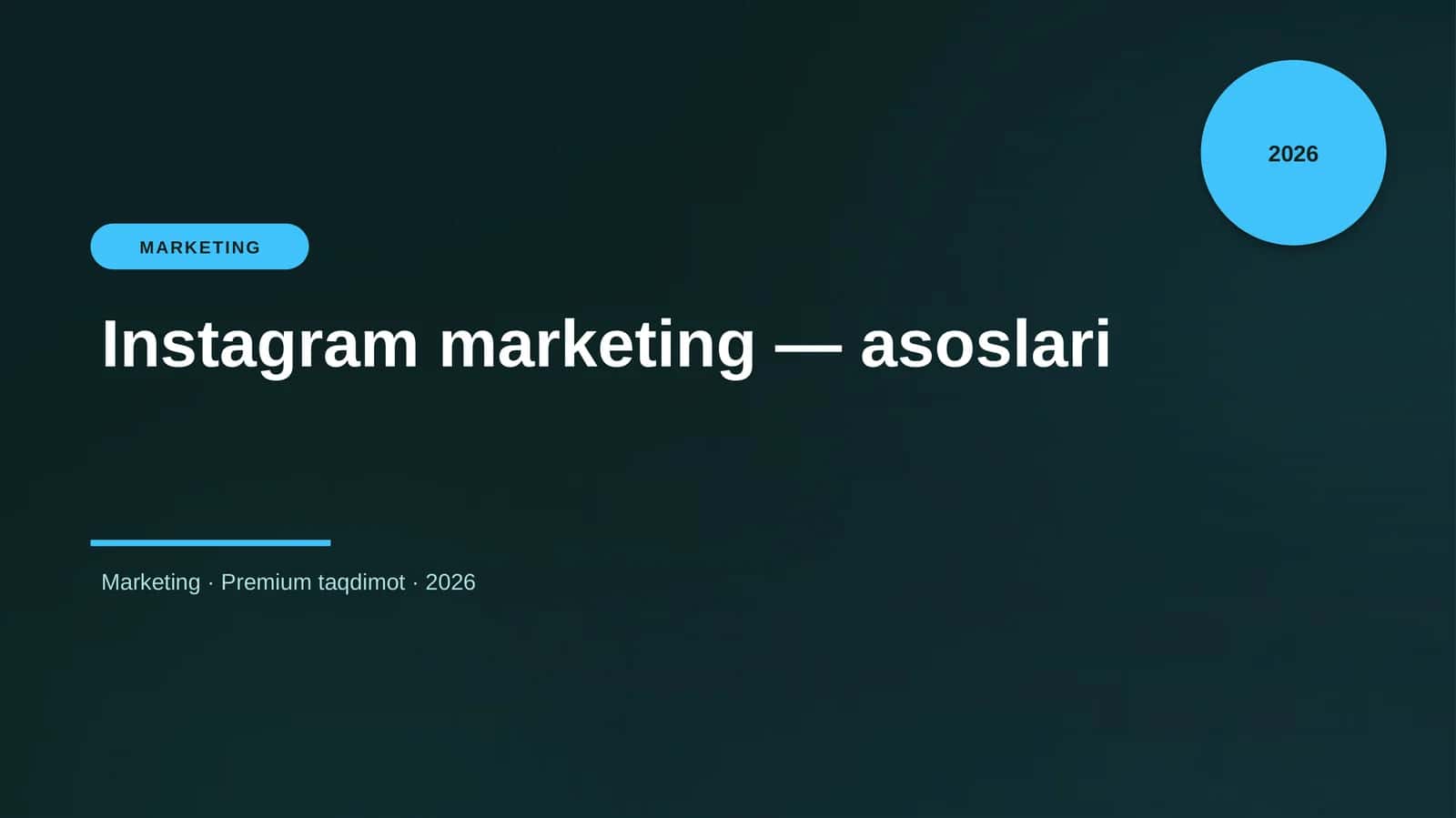 Instagram marketing — asoslari