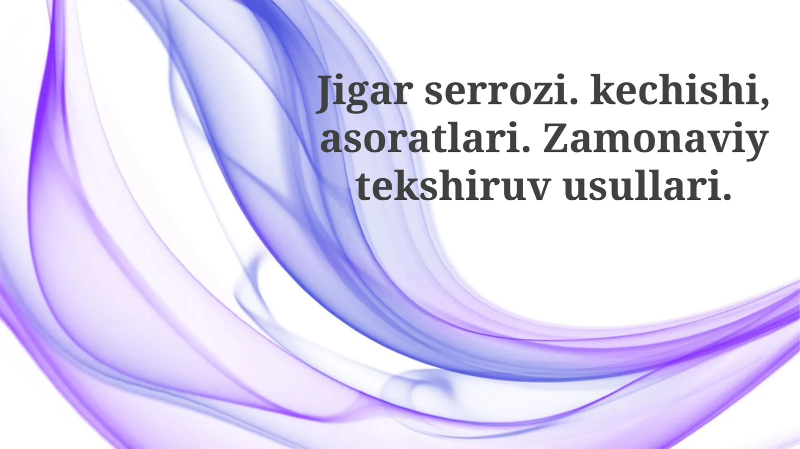 Jigar sirrozi: Kechishi, asoratlari va tasnifi